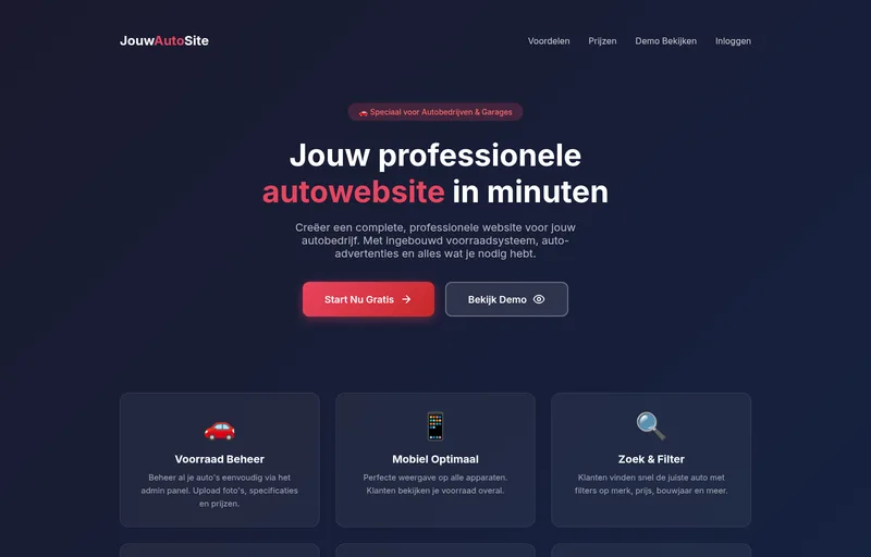 Voorbeeld van JouwAutoSite
