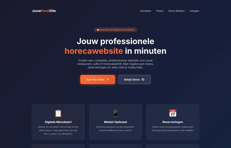 Voorbeeld van JouwFoodSite